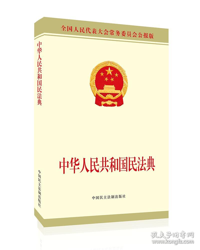 二手正版中华人民共和国民法典附草案说明 32开