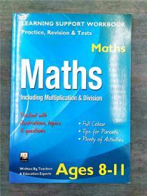 learning support workbookpractice revision & tests maths including multiplication & division