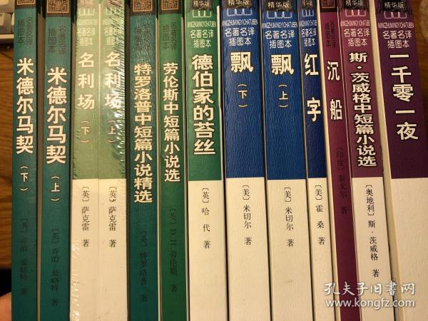 人文社英美及其他小说选择10种【斯·茨威格中短篇小说选、沉船、一千零一夜、红字、飘、德伯家的苔丝、劳伦斯中短篇小说选、特罗洛普中短篇小说精选、名利场、米德尔马契】