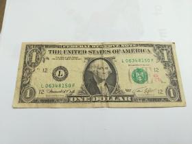 ONE DOLLAR 【1974年 1美元 老纸币 】