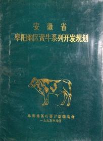 1995年 安徽省阜阳地区黄牛系列开发规划 大16开普通纸油印本