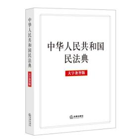 中华人民共和国民法典大字条旨版 A5 （法律）