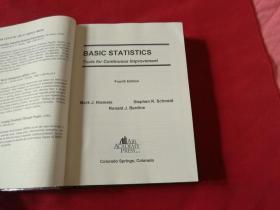 英文原版【Basic Statistics】小16开精装厚册，后附光盘（基本统计）