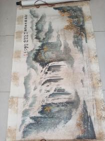 中国美协会员张大千的弟子四川著名画家张轶凡作品8平尺保真