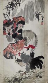 谢志高   尺寸  136/68  立轴
1942年生于上海。现为中国画学会副会长，中国国家画院院委、艺术委员会委员、研究员、谢志高导师工作室导师。系俄罗斯列宾美术学院名誉教授，中国美术家协会理事、中国艺术研究院中国画院研究员、国家一级美术师。1966年毕业于广州美术学院中国画系；1980年毕业于中央美术学院中国画系研究生班，获硕士学位并留校任教。
