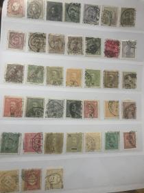 古典邮票2页不同 1860-1900 古典老邮票 葡萄牙1860年代- 古典邮票 部分难寻 打包便宜出 不同