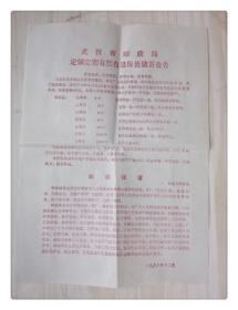 武汉市邮政局定额定期有奖有息保值储蓄公告1988年