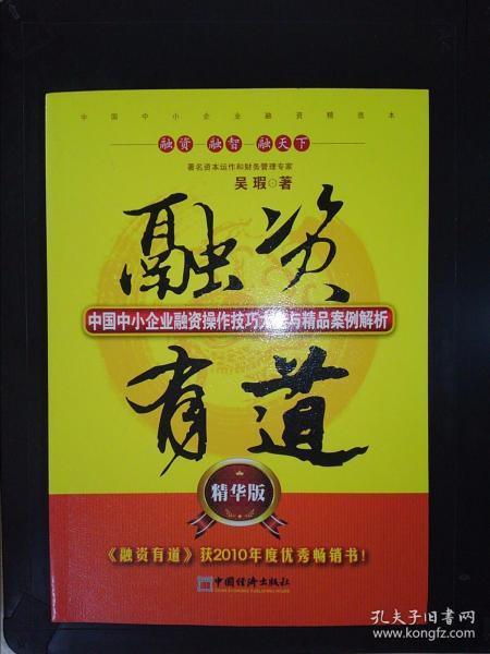 融资有道：中国中小企业融资操作技巧大全与精品案例解析