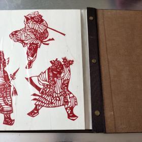 民间剪纸 水浒一百零八将 高密民间剪纸珍藏品