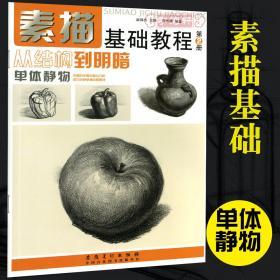 学海轩 素描基础教程 第2册 从结构到明暗单体静物 赵锦杰 成人学生自学绘画书籍美术教材透视规律步骤讲解虚实关系安徽美术出版社