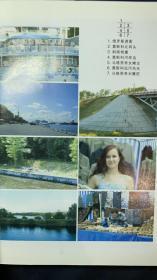 作者毛笔题诗签名铃印本：中国作家看世界丛书《绿的声浪：伏尔加河游记》文中多风景照片。