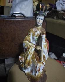 古代歌女美女人物瓷像
