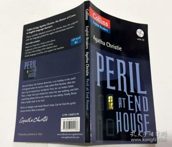 Collins English Readers Peril at End House   英文原版小说  阿加莎·克里斯蒂Agatha Christie   送CD