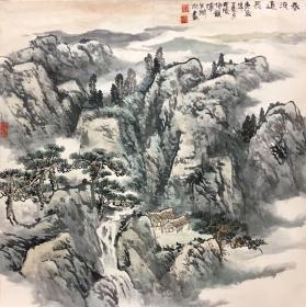 吴涧林：山水(保真)