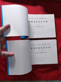 全国统一安装工程预算定额：安徽省单位估价表(1一16缺3.4.5.7)共12本合售