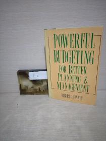POWERFUL BUDGETING FOR BETTER PLANNING MANAGEMENT