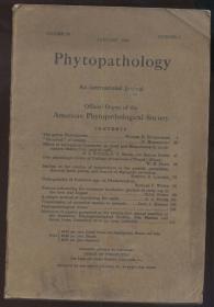 PHYTOPATHOLOGY(16开有插图，1930年出版）2020.6.26日上