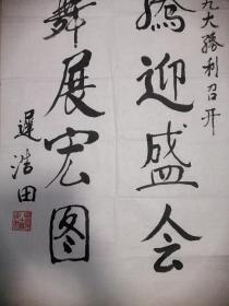 《将军篇》迟浩田书法作品，上将军衔，为党的十九大胜利召开而写z.1734