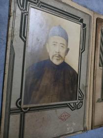 清代同治东北名人，处士，侯服鲁（字宗周）姜太君夫妇照片三张大连毓英物华西鼎昌岗照片