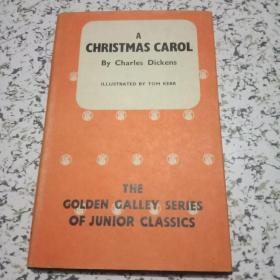 A CHRISTMAS CAROL BY-- CHARLES DICKENS【查尔斯·狄更斯--圣诞颂歌】1946年原版精装，彩色插图，私藏有章品好！