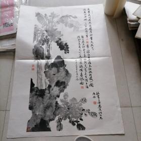 牡丹薛义石图