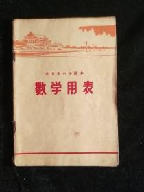 数学用表(北京市中学课本)