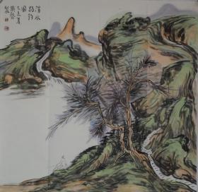 渭水独钓.约68*68cm.戚铁军中国书画家协会会员.中国教育书画家协会会员.江苏省华恒昌集团书画传播中心特聘专职画家.沛县民俗画院艺术顾问.沛县龙城书画院副院长。