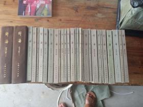 《辞海》分册本 （28本合售不重复 私藏 9品）  都是一版一印  年份不同