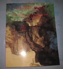 香港佳士得 1997年11月03日优秀的中国近现代书画书法拍卖图录 张大千溪山春雪