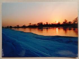 刘海明、王冶摄影【河边夕阳】画家、摄影师