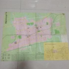 焦作市区交通图 1985年
