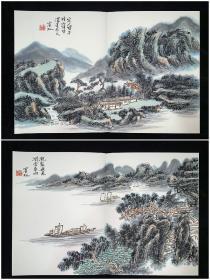 黄宾虹(款)山水十二景，精品册页