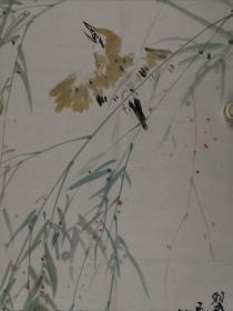 徐洪彬，1983年出生于山东省招远市，2002年考入南开大学东方艺术系，学习中国画，期间受教于孙其峰、陈绶祥、陈玉圃、尹沧海等先生；2006年毕业后继续随尹沧海先生研习中国画至今，现为南开大学书画艺术与美学研究方向硕士研究生。其作品多以花鸟见长，笔墨精湛凝练，意境清逸出尘。2015.1荣获中宣部中国经济网主办的“中国画是大年度艺术家”殊荣。2014.9《濠上观鱼——中华鱼文画书法绘画展。