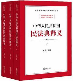 中华人民共和国民法典释义（上中下）-中华人民共和国法律释义丛书