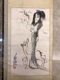 王德宝《仕女》82x47CM，保真优惠出