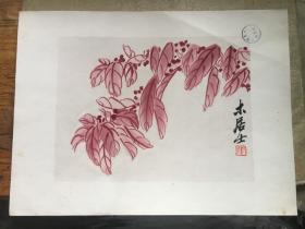 4开   荣宝斋新记。。。。木版水印.......《白石老人画册》........18张