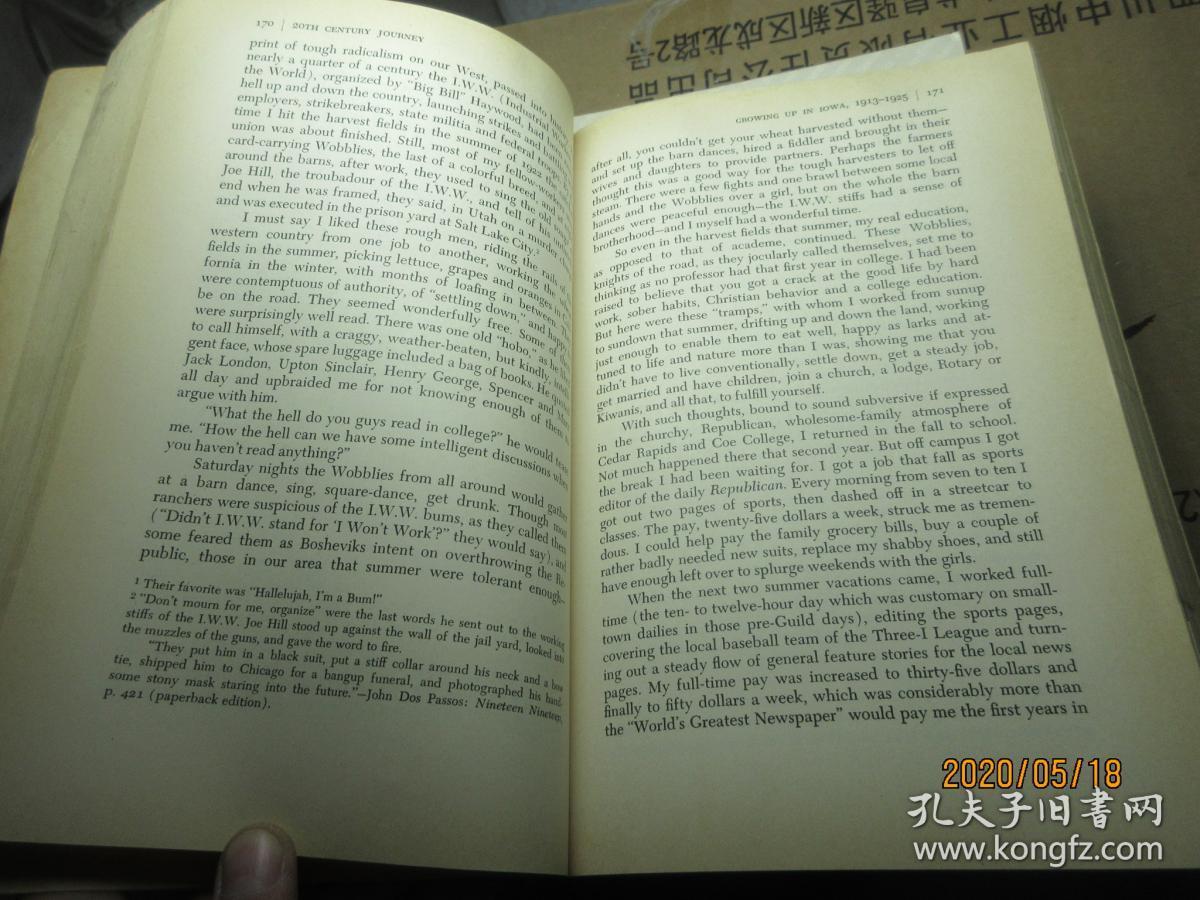 20TH CENTURY JOURNEY 585320th century journey: a memoir of a life and the times the start:1904-1930 作者:  William Lawrence Shirer 出版社:  Bantam Books