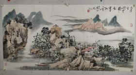 胡文轩 笔名一轩，大轩子，1952年生于青岛，现居北京。 中国民主建国会会员 中国美术家协会会员 民建中央画院院士 齐鲁宾虹山水画研究会会长 青岛大岳书画院院长 青岛大学MBA教育中心导师 青岛当代书画作品价格鉴定中心鉴定专家 胡文轩先生早年毕业于山东艺术学院，2005年考入中国艺术研究院研究生院，贾又福山水画工作室首届硕士研究生《胡文轩山水画集》。