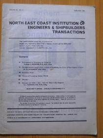 NORTH EAST COAST INSTITUTION OF
ENGINEERS & SHIPBUILDERS
TRANSACTIONS