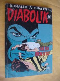 IL GIALLO A FUMETTI,DIABOLIK:Falsa Ident 意大利语原版 连环漫画