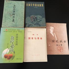 家庭常见病食疗必读 列宁国家与革命（已售） 回忆秋白 民间文学基本知识 五代史通俗演义 中国少数民族艺术 民间文学 家居毛线钩鞋：贴心全彩图谱 小小爱迪生：趣味科学实验天文地理篇 马小跳爱科学：自然课·春 麻雀在唱歌 常新港励志成长系列：我想长成一棵葱 木兰拳 迈出健康生活每一步中国社会出版社