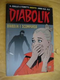 IL GIALLO A FUMETTI,DIABOLIK:Diabolik e Scomparso 意大利语原版 连环漫画