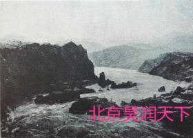 国画：黄河三门峡全景图