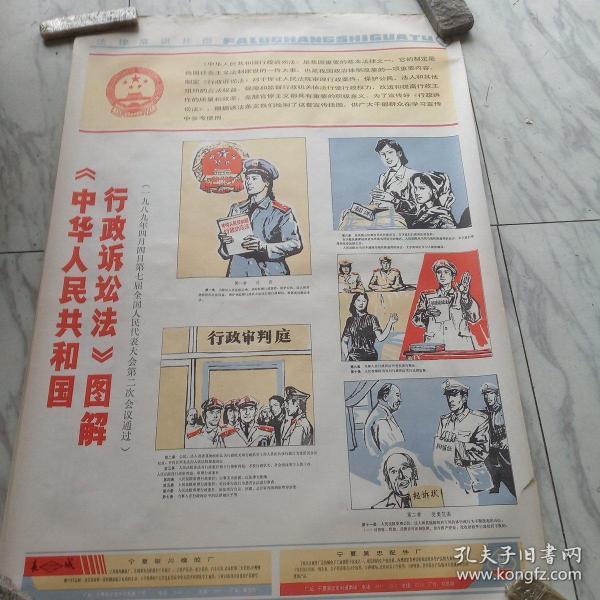 法律常识挂图（中华人民共和国行政诉讼法图解4张）