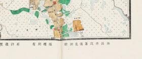 【提供资料信息服务】民国十五年（1926年）《南昌市全图》（原图复制）（江西南昌老地图、南昌地图、南昌市地图、南昌市地图）全图开幅巨大88X125，绘制十分详细。南昌城内街巷、机关、单位、学校、码头、寺庙标注详尽，比例尺五千分之一。南昌地理地名历史变迁重要史料。城市变迁与规划重要资料。原图年代久远，有些字迹较小，斑驳，请看图片所示。裱框后。风貌佳。