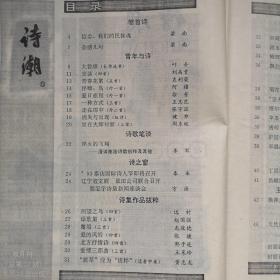 《诗潮》1993年第九、十月号