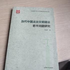 当代中国法治文明建设若干问题研究