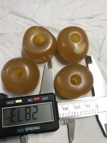 老蜜蜡珠子4个