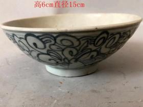 乡下收的清代青花瓷碗，