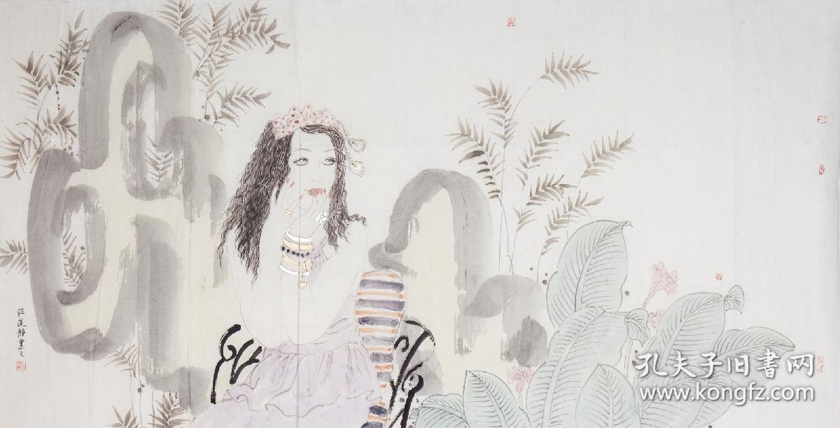 【终身保真字画】庄道静137*68 cm
 南京师范大学美术学院本科毕业，2001年中央美术学院中国画学院研究生班毕业，师承中央美术学院刘金贵老师，2006年公派德国斯图加特艺术院研修，中国美术家协会会员，[1]中国工笔画学会理事，中国女画家协会常务理事，中国民主同盟盟员，中央美术学院客座教授，解放军艺术学院招生专家库特聘教授，中国人民大学特聘教授